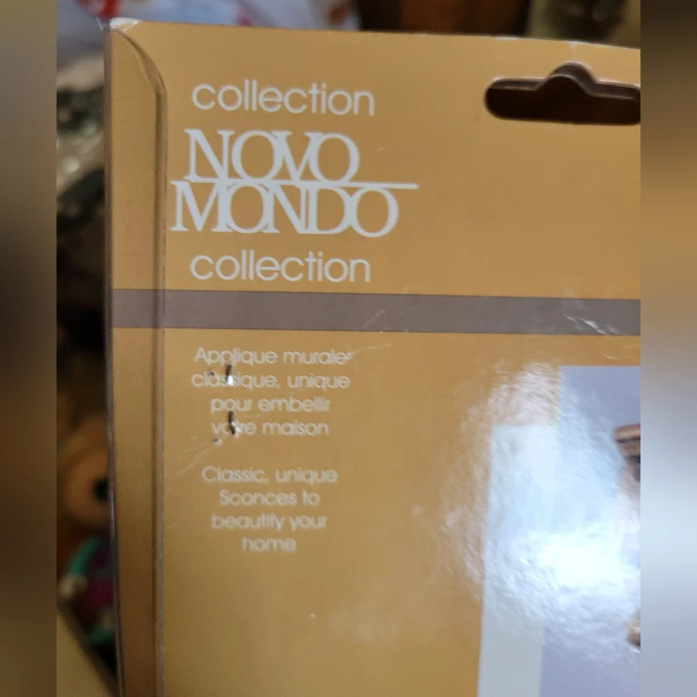 Nwt NIP decorative drapery curtain sconce set x2 corbel